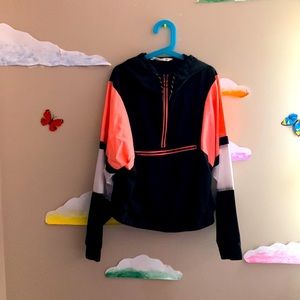 Urban kids neon pink wind breaker.